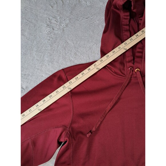 Nike Fit Therma Mens Large “Live Strong” Maroon/Gold Hoodie Swoosh - Picture 5 of 10